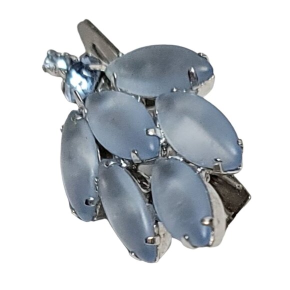 Blue Prong-Set Crystal Rhinestone Hair Accessory Clip main image 4